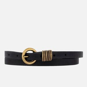 AMSTERDAM HERITAGE ALIE SKINNY LEATHER BELT 100